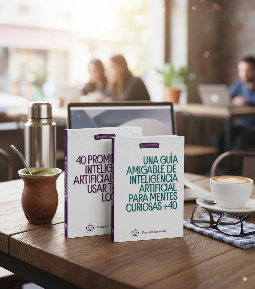 "GUÍA PARA EMPEZAR CON IA" + de regalo el bonus "40 PROMPTS PARA TODOS LOS DÍAS" 🎁🤗